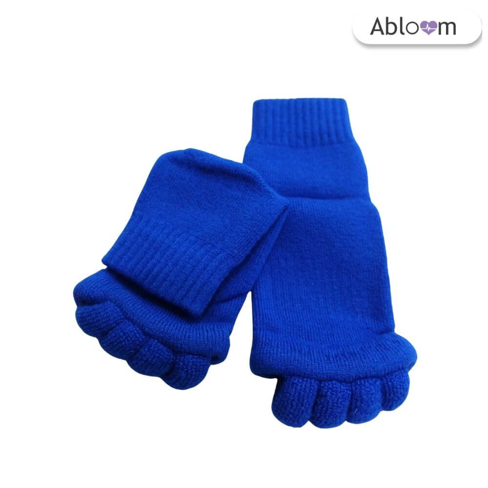 ถุงเท้าใส่นอน แบบแยกนิ้ว ABLOOM  0040013006019_สีน้ำเงิน