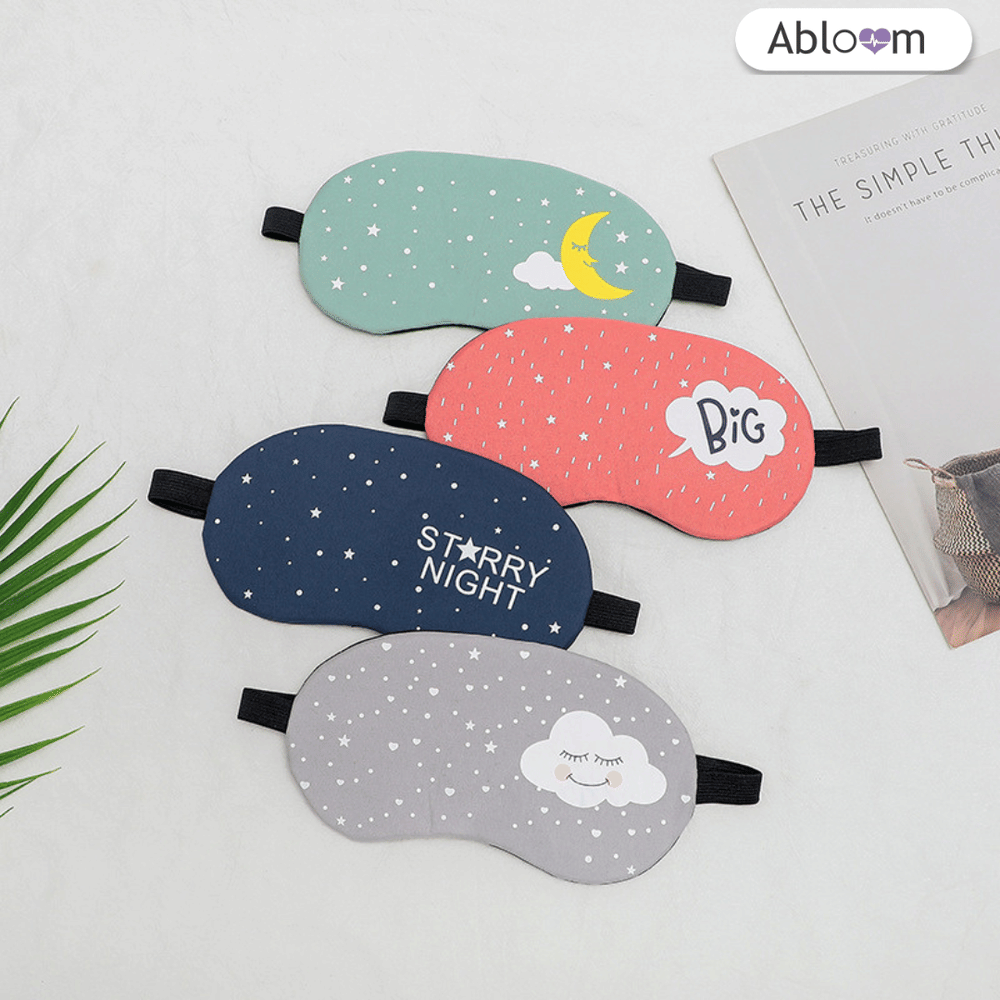 ผ้าปิดตา พร้อมเจล ABLOOM 0040033001018_เขียว(ลายพระจันทร์)