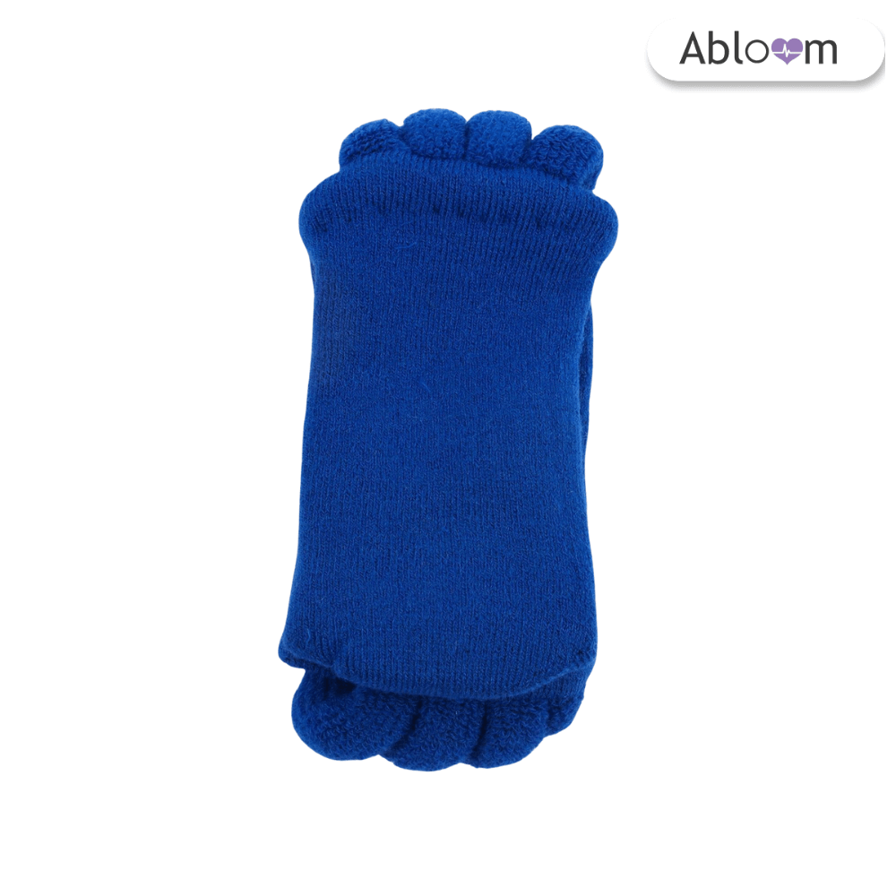 ถุงเท้าใส่นอน แบบแยกนิ้ว ABLOOM  0040013006019_สีน้ำเงิน
