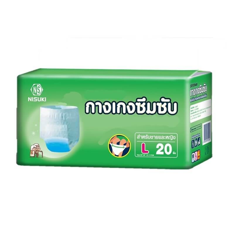 กางเกงผ้าอ้อมผู้ใหญ่ NISUKI  ไซส์ L 80 ชิ้น (1 ลัง)_3