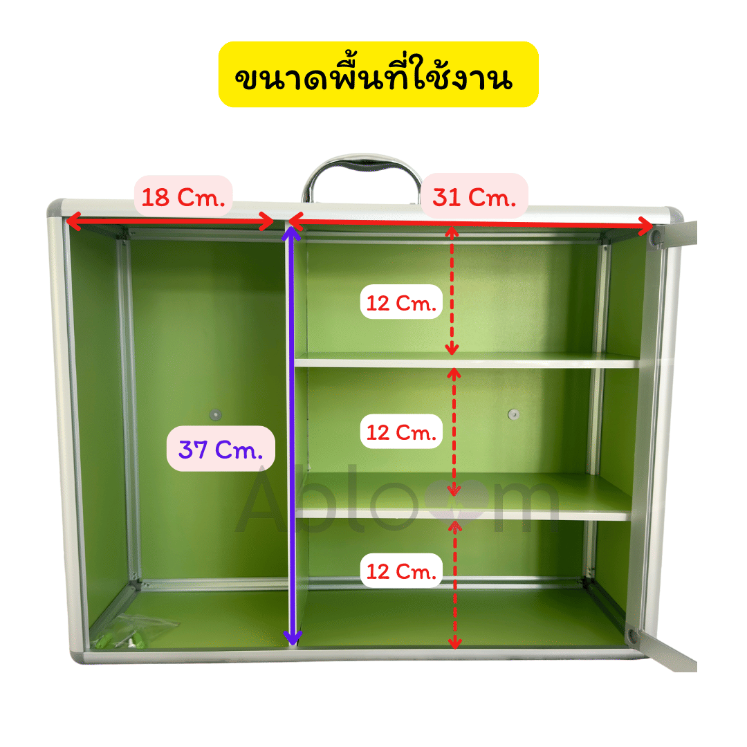 ตู้ยาประจำบ้าน แบบมีหูหิ้วและแขวนผนัง ABLOOM 0040048002017