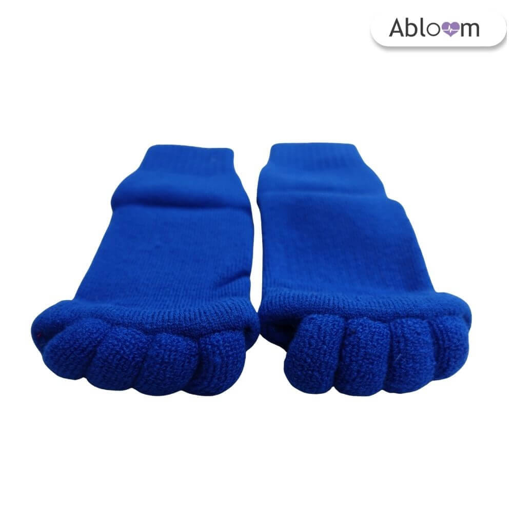 ถุงเท้าใส่นอน แบบแยกนิ้ว ABLOOM  0040013006019_สีน้ำเงิน
