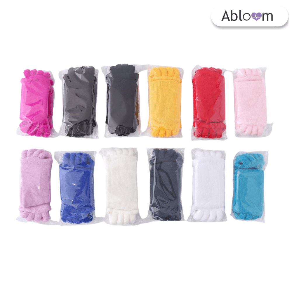 ถุงเท้าใส่นอน แบบแยกนิ้ว ABLOOM  0040013018012_สีฟ้า