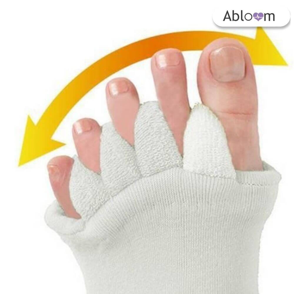 ถุงเท้าใส่นอน แบบแยกนิ้ว ABLOOM 0040013012010_สีชมพู