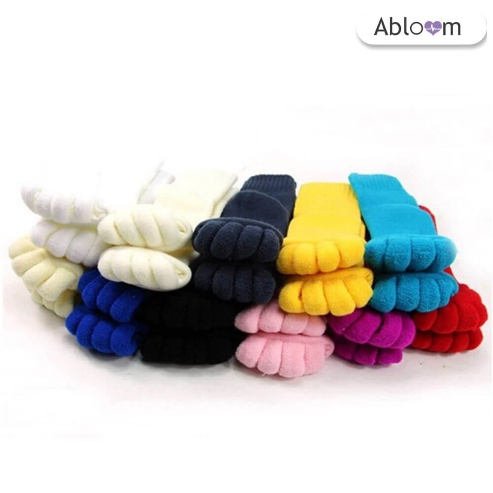 ถุงเท้าใส่นอน แบบแยกนิ้ว ABLOOM 0040013012010_สีชมพู