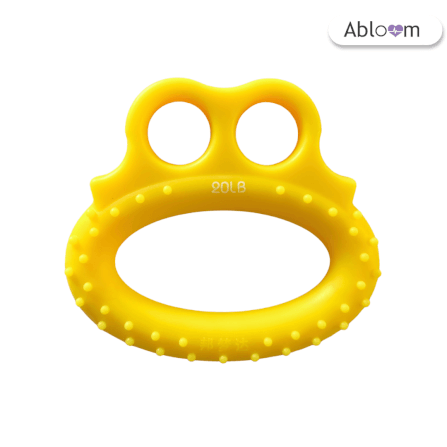 ซิลิโคนบริหารมือทรงแหวน ABLOOM  รุ่น 0060008008019 สีเหลือง 20 ปอนด์_0