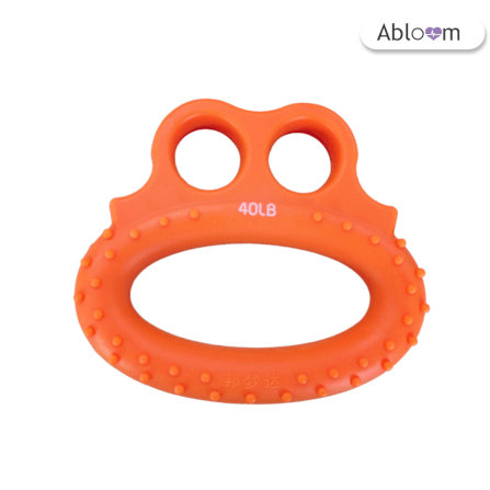 ซิลิโคนบริหารมือทรงแหวน 40 ปอนด์ ABLOOM สีส้ม_0