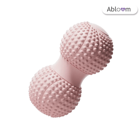 ลูกบอลนวดทรงถั่ว ABLOOM รุ่นมีปุ่มนวด สีชมพู_0