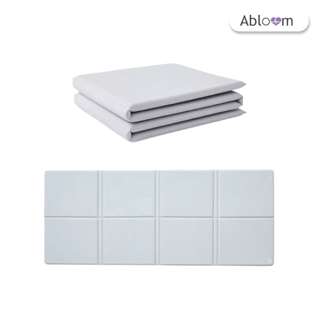 เสื่อโยคะ พิลาทิส ABLOOM  รุ่นพับได้ (สีเทา)_0
