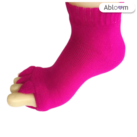ถุงเท้าใส่นอน แบบแยกนิ้ว ABLOOM 0040013012010_สีชมพู_1