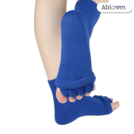 ถุงเท้าใส่นอน แบบแยกนิ้ว ABLOOM  0040013006019_สีน้ำเงิน_1