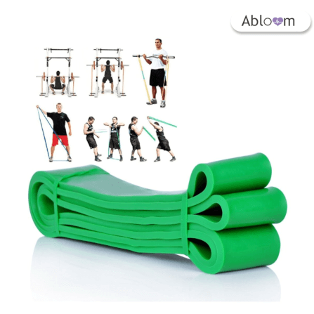 ยางยืดออกกำลังกายแบบกลม ABLOOM 0150028008011 หน้ากว้าง 5 ซม .สีเขียว_1