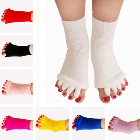ถุงเท้าใส่นอน แบบแยกนิ้ว ABLOOM 0040013017015_สีขาว_2