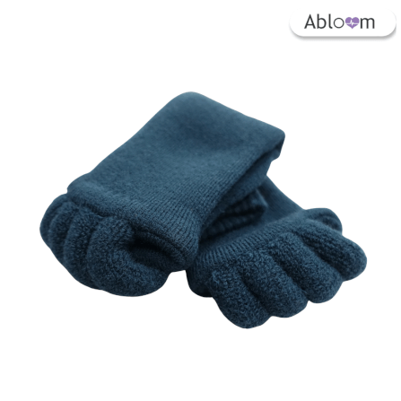 ถุงเท้าใส่นอน แบบแยกนิ้ว ABLOOM 0040013011013_สีกรม_2