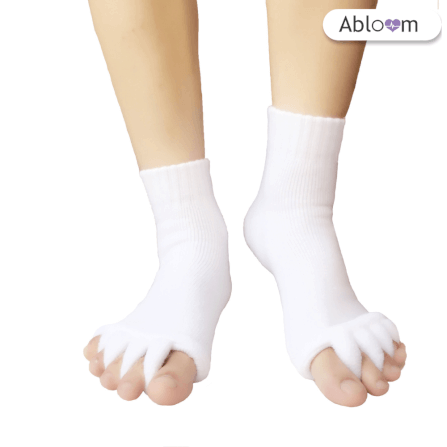 ถุงเท้าใส่นอน แบบแยกนิ้ว ABLOOM 0040013017015_สีขาว_3