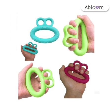 ซิลิโคนบริหารมือทรงแหวน ABLOOM  รุ่น 0060008018018 สีฟ้า 30 ปอนด์_3
