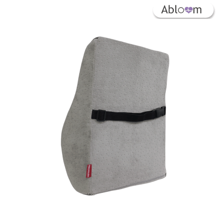 เซ็ตเบาะรองหลังและหมอนรองคอในรถ เมมโมรี่โฟม ABLOOM_สีเทา_3