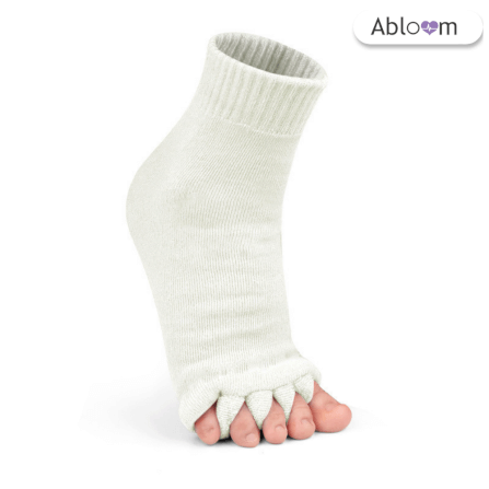 ถุงเท้าใส่นอน แบบแยกนิ้ว ABLOOM 0040013017015_สีขาว_4