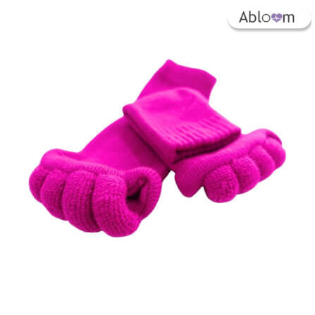 ถุงเท้าใส่นอน แบบแยกนิ้ว ABLOOM 0040013012010_สีชมพู_4