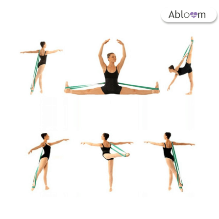 ยางยืดออกกำลังกายแบบกลม ABLOOM 0150028008011 หน้ากว้าง 5 ซม .สีเขียว_4