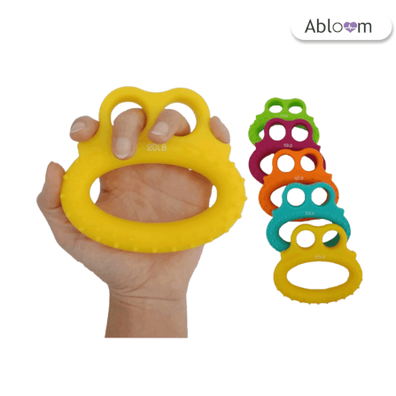 ซิลิโคนบริหารมือทรงแหวน ABLOOM  รุ่น 0060008018018 สีฟ้า 30 ปอนด์_4