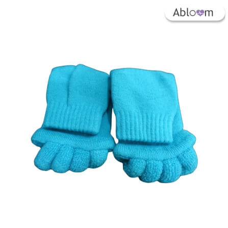 ถุงเท้าใส่นอน แบบแยกนิ้ว ABLOOM  0040013018012_สีฟ้า_5