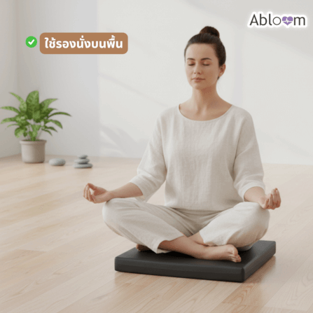 เบาะรองนั่ง ABLOOM 0190075004017 ขนาด 40×40×5 ซม. สีดำ_5