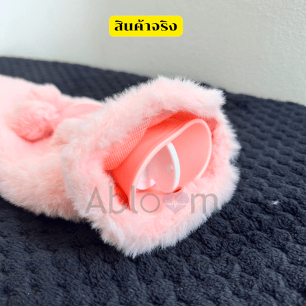 กระเป๋าน้ำร้อน ทรงยาว พร้อมปลอกผ้านุ่ม ขนาด 2000 ML ABLOOM สีเทา_5