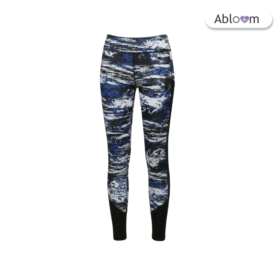 กางเกงออกกำลังกายขายาว ABLOOM  0120015006030 ลายหินอ่อนสีน้ำเงิน ไซส์ S_0