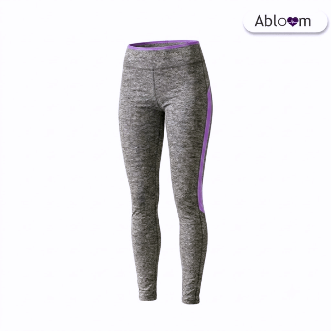 กางเกงออกกำลังกายขายาว แถบสีม่วง ABLOOM  0120021010014 ฟรีไซส์_0