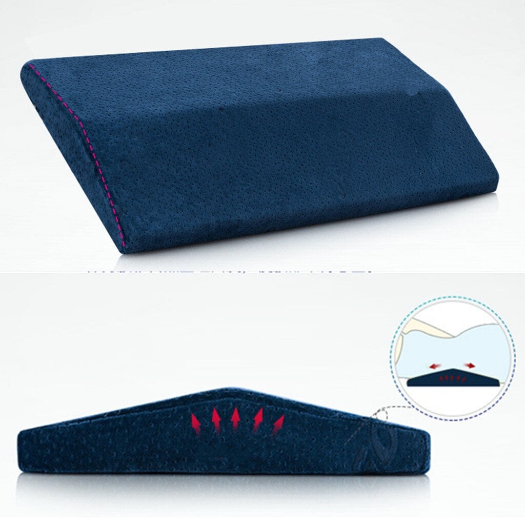 หมอนรองหลัง ABLOOM 60X24X4 ซม. สีน้ำเงิน_5
