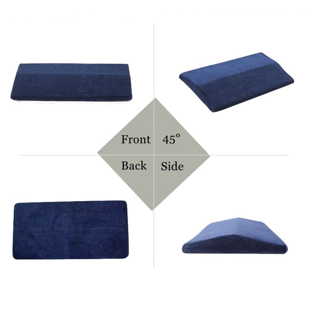 หมอนรองหลัง ABLOOM 60X24X4 ซม. สีน้ำเงิน_6
