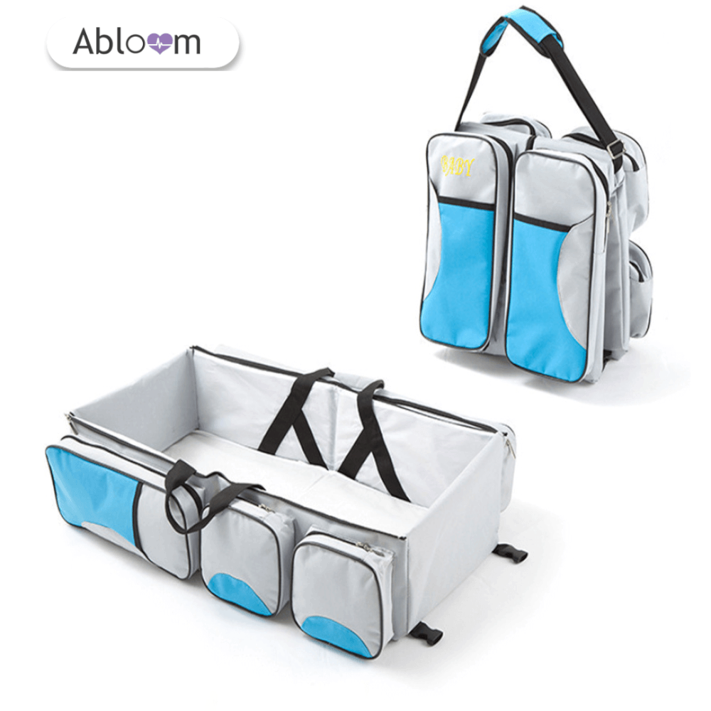  ที่นอนเด็กแบบพกพา  ABLOOM 0080030006012_Blue(3 IN 1)