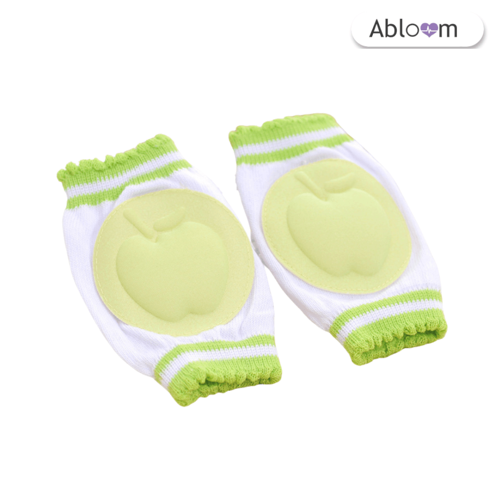 สนับเข่าเด็ก ABLOOM 0080038008018_ลายแอปเปิ้ลเขียว (แพ็ค 2 คู่)_0