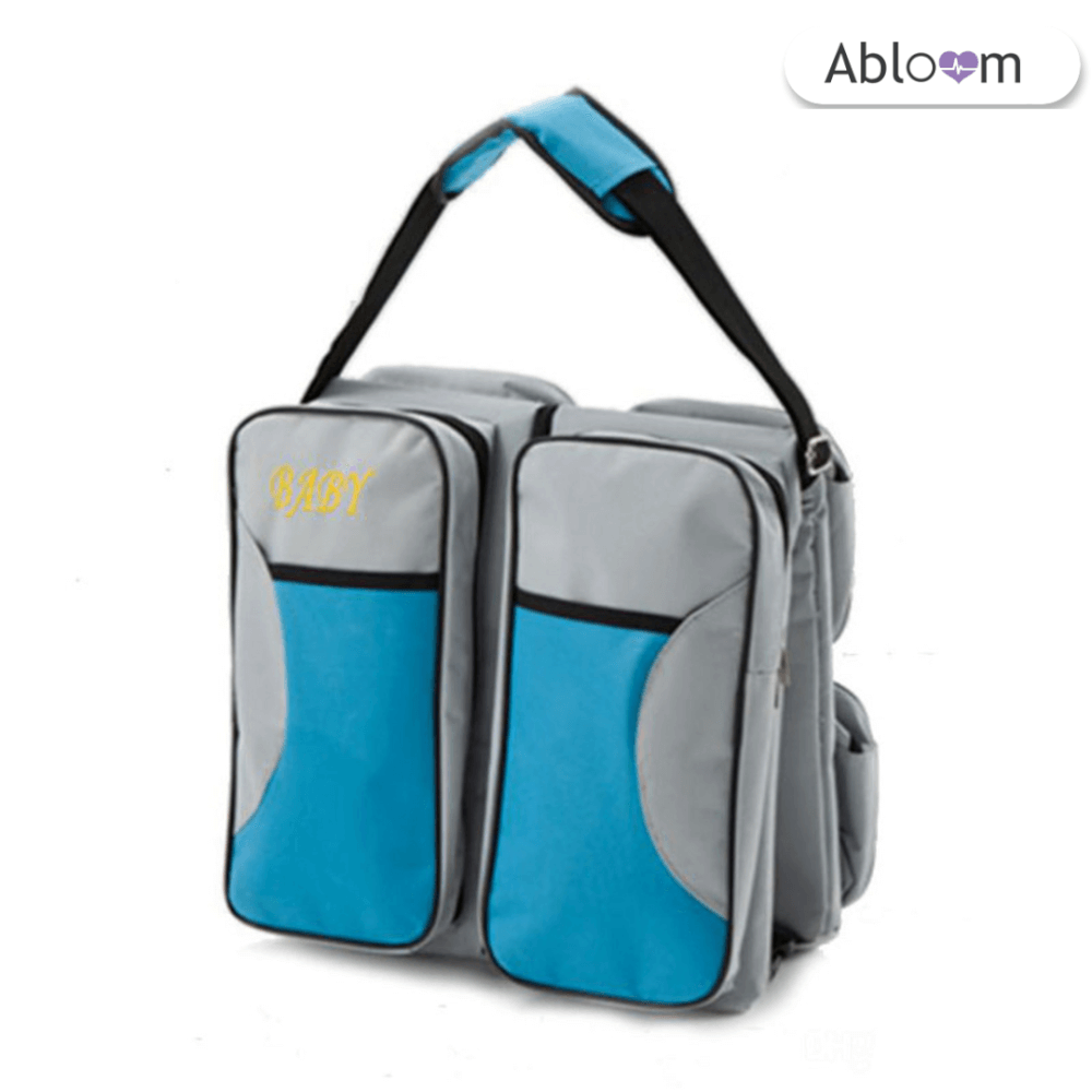  ที่นอนเด็กแบบพกพา  ABLOOM 0080030006012_Blue(3 IN 1)