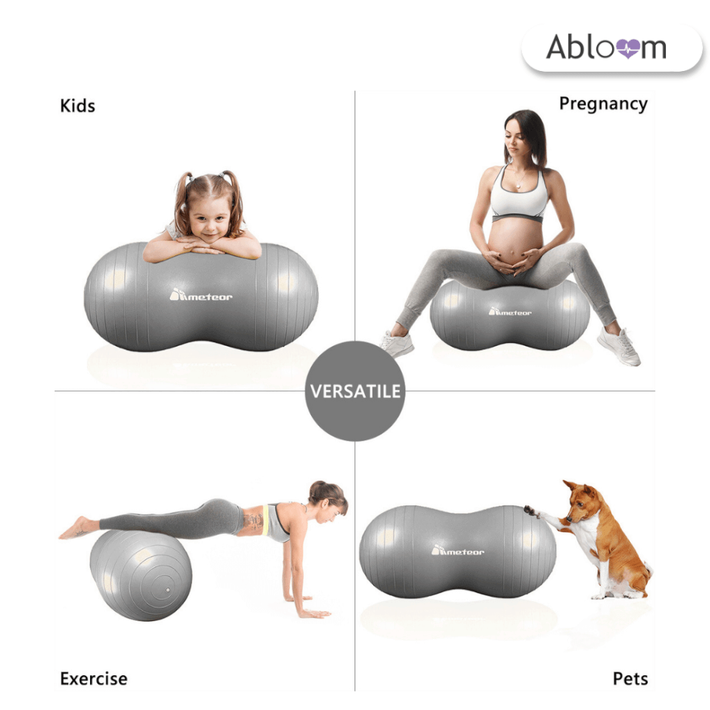  ลูกบอลโยคะ ทรงถั่ว ABLOOM 0160014011017_Silver