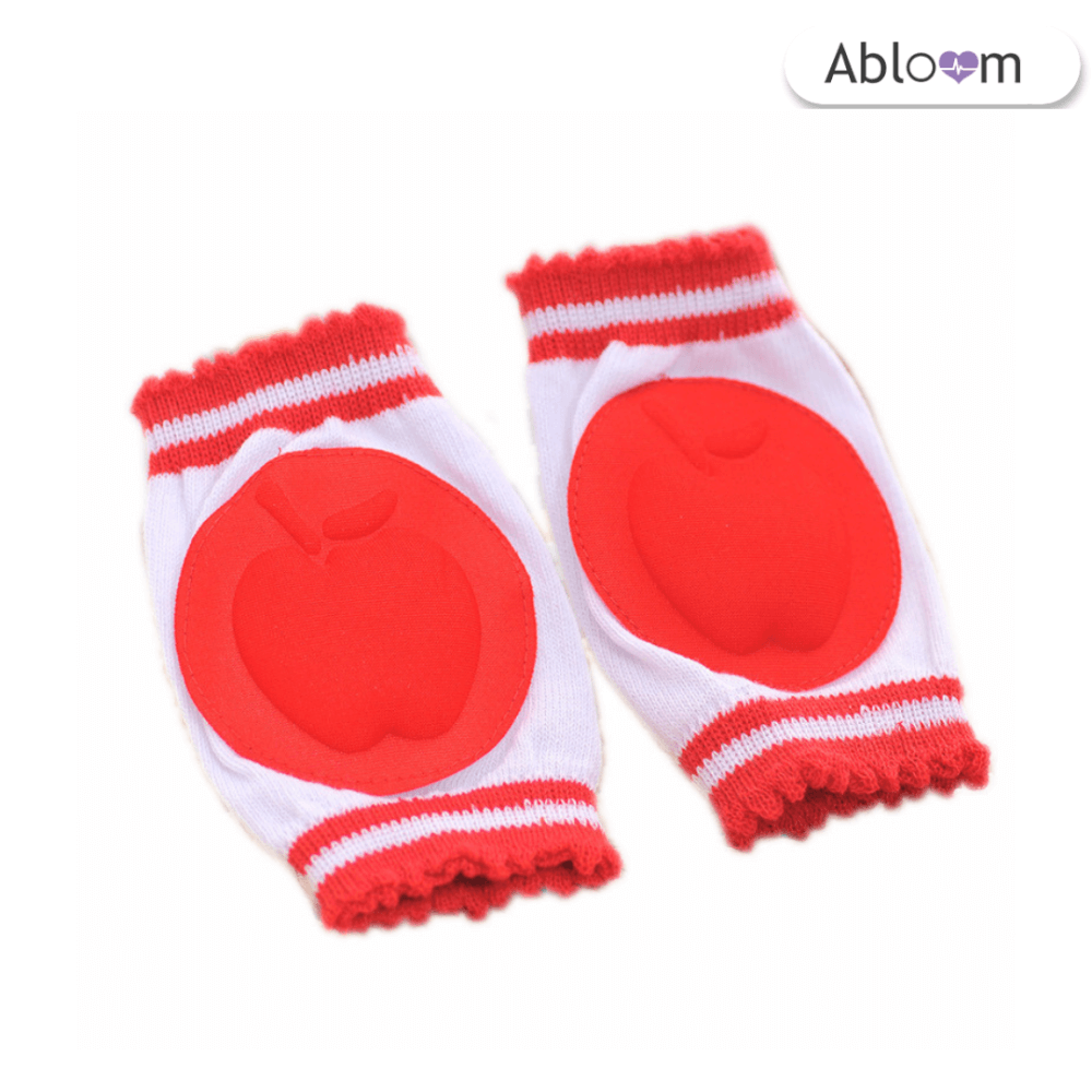สนับเข่าเด็ก ABLOOM 0080038005017_ลายแอปเปิ้ลแดง (แพ็ค 2 คู่)_1