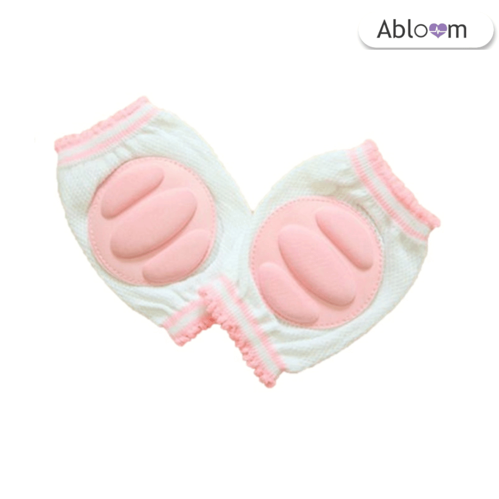 สนับเข่าเด็ก ABLOOM 0080001012011_ลายเส้นชมพู(แพ็ค 2 คู่)_1