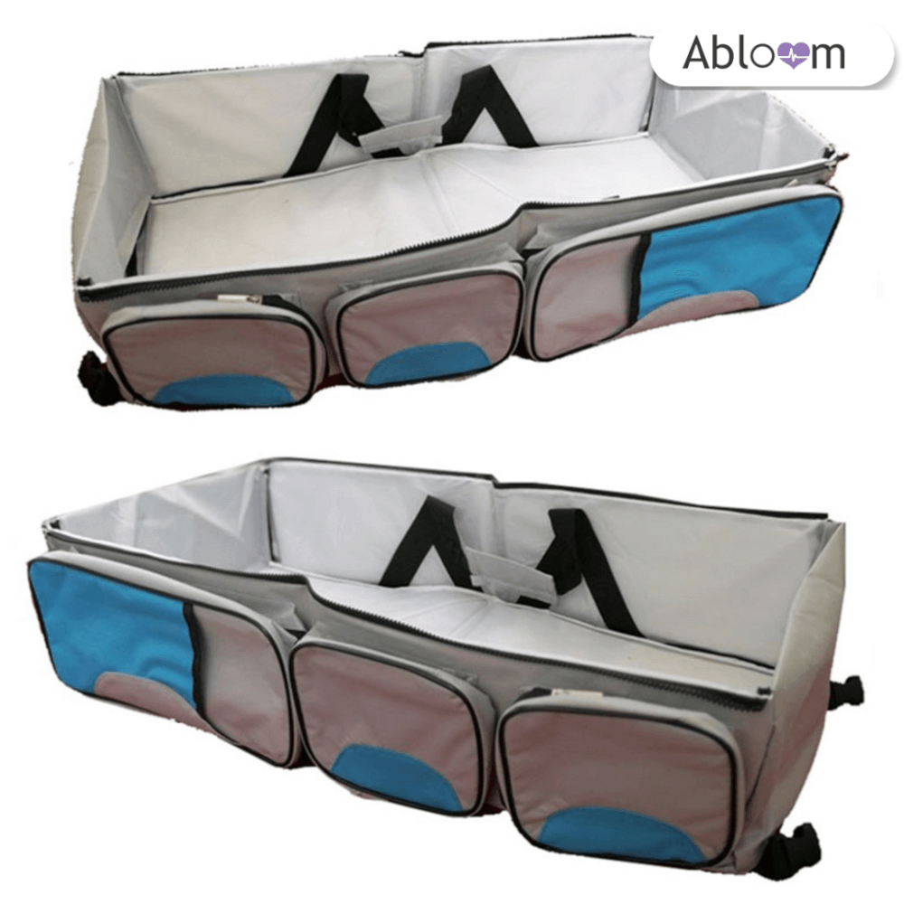  ที่นอนเด็กแบบพกพา  ABLOOM 0080030006012_Blue(3 IN 1)