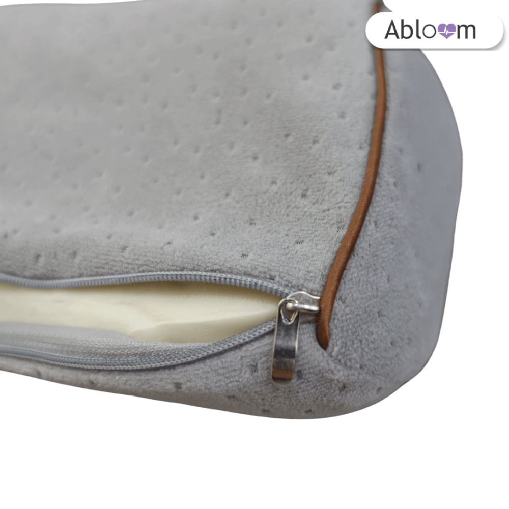แพ็คคู่ หมอนรองคอในรถ ABLOOM_สีเทา_3