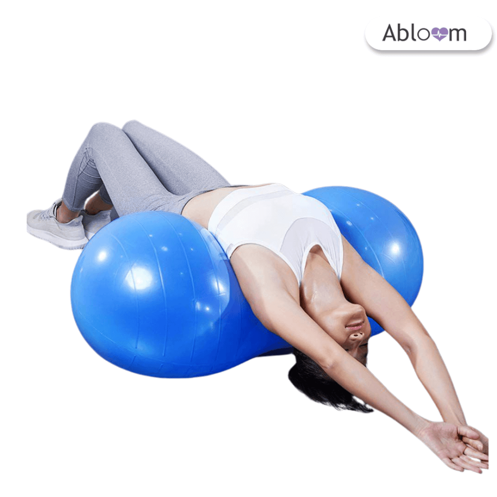  ลูกบอลโยคะ ทรงถั่ว ABLOOM  0160014006013_blue