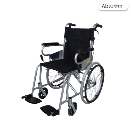 รถเข็นวีลแชร์ ABLOOM 0020006004017 โครงอลูมิเนียม เบาะผ้า_0
