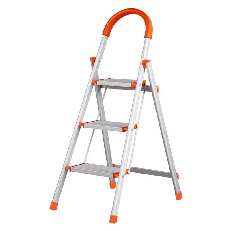 บันได STEP 3 ขั้น MEDILA รุ่น HMLV-00171-3-WH-OR พับได้ อะลูมิเนียม สีขาว-ส้ม