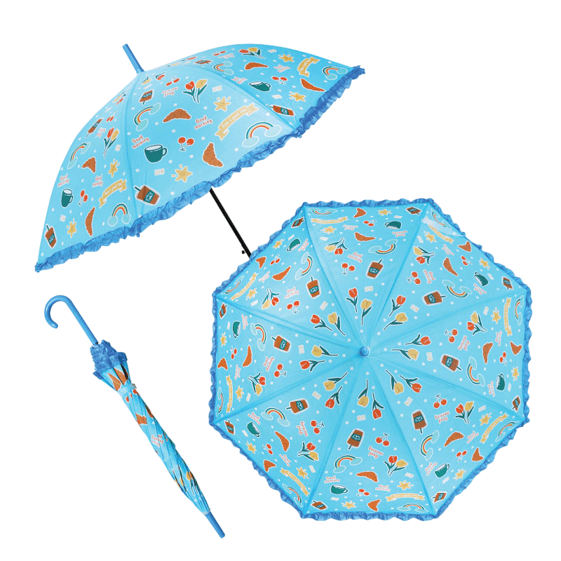 ร่มกันฝนพลาสติก EVA THAI SUN SPORT สีฟ้า รุ่น SSR0035BU