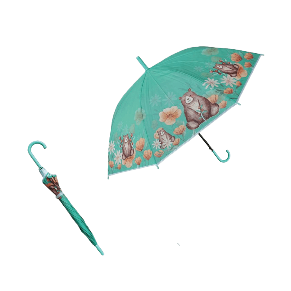 ร่ม EVA THAI SUN SPORT รุ่น SSR0024GR ลายการ์ตูนดอกไม้ สีเขียว
