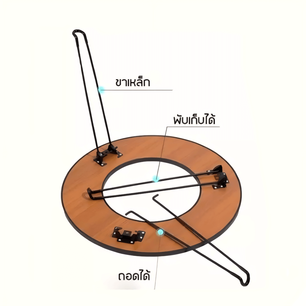 โต๊ะปิ้งย่างแคมป์ปิ้ง พร้อมตะแกรงย่าง THAI SUN SPORT รุ่น CP0054