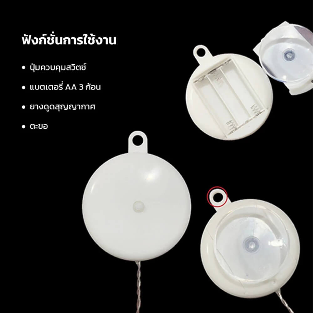 ไฟตกแต่ง LED THAI SUN SPORTรุ่น FEST0063 รูปซานต้า WARM WHITE