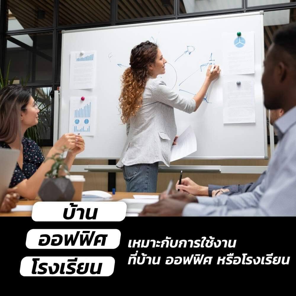 กระดานไวท์บอร์ดขาตั้ง 2 หน้า MEDILA รุ่น WB03-90-180-WH ขนาดกระดาน 90*180 ซม. พลิกกระดานในตัวได้_5