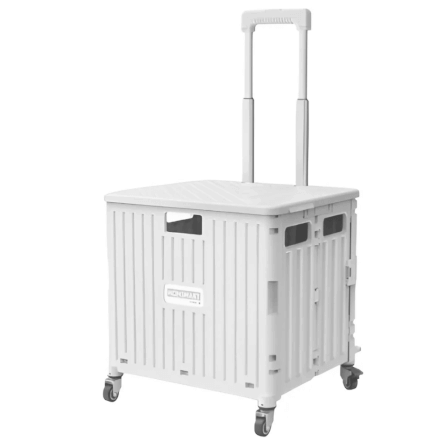 รถเข็นพับได้ THAI SUN SPORT รุ่น TROLLEY0004WH สีขาว