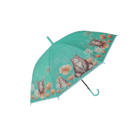 ร่ม EVA THAI SUN SPORT รุ่น SSR0024GR ลายการ์ตูนดอกไม้ สีเขียว_2